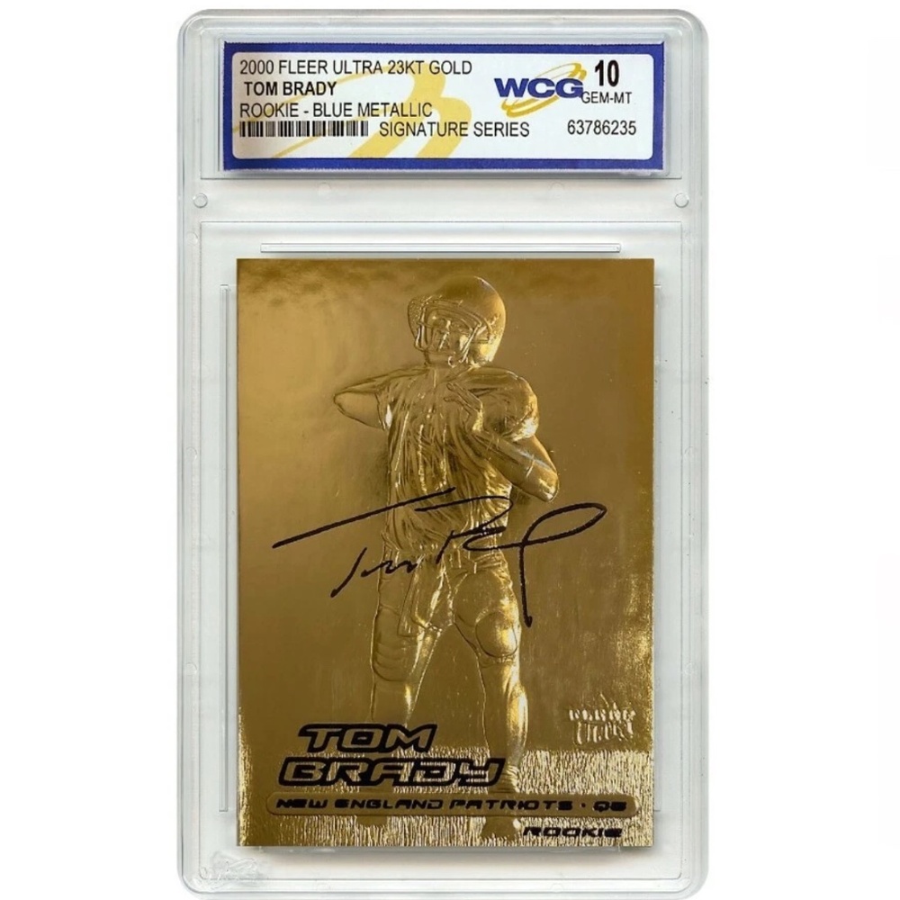 TOM BRADY ROOKIE CARD (RC) 2000 Fleer Ultra Graded **Gem Mint 10